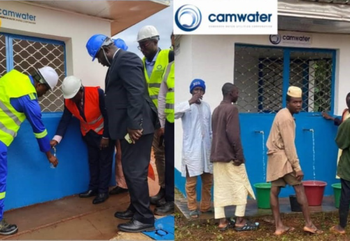 Staff de Camwater en plein travail source The Guardian Post